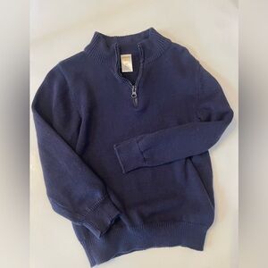 Boys Navy 3 quarter zip - Gymboree- size 5/6